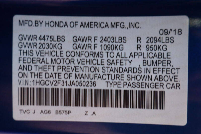 2018 Honda Accord Sport