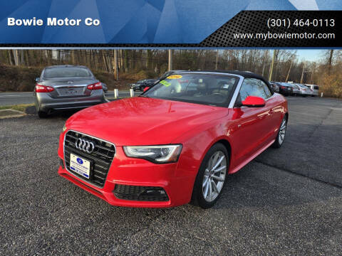 2016 Audi A5 for sale at Bowie Motor Co in Bowie MD