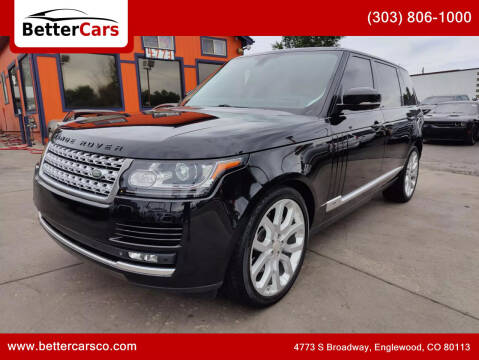2015 Land Rover Range Rover for sale at Better Cars in Englewood CO