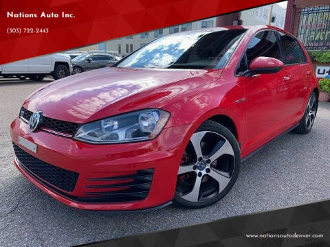 2017 Volkswagen Golf GTI for sale at Nations Auto Inc. in Denver CO