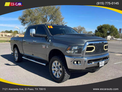 2012 RAM 2500 for sale at Escar Auto in El Paso TX