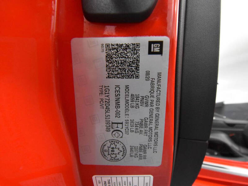 2020 Chevrolet Corvette Stingray