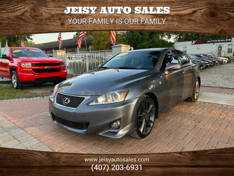 2012 Lexus IS 250 for sale at JEISY AUTO SALES in Orlando FL