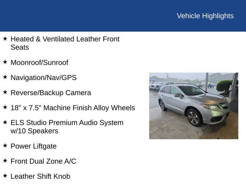 2018 Acura RDX w/Advance