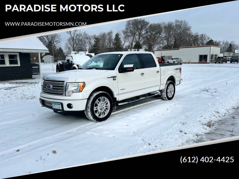 2012 Ford F-150 for sale at PARADISE MOTORS LLC in Cambridge MN