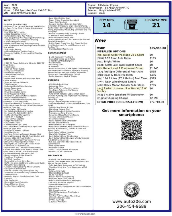 2022 RAM 1500