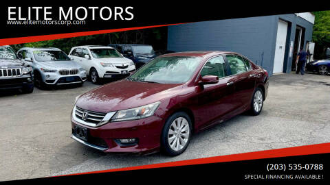 2014 Honda Accord for sale at ELITE MOTORS in West Haven CT
