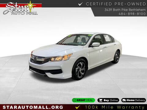 2016 Honda Accord for sale at STAR AUTO MALL 512 in Bethlehem PA