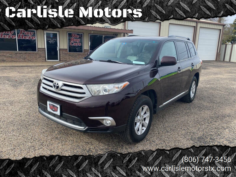 2012 Toyota Highlander for sale at Carlisle Motors in Lubbock TX