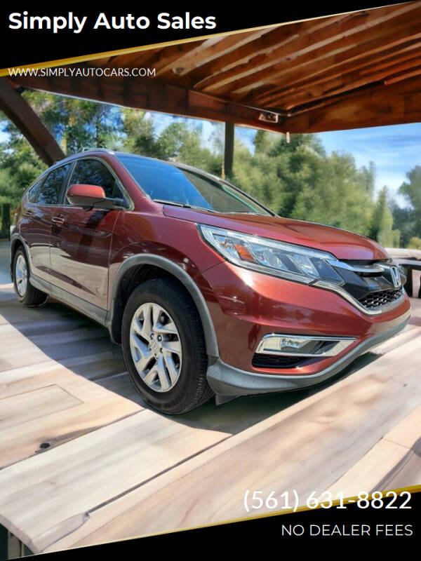 2015 Honda CR-V for sale at Simply Auto Sales in Palm Beach Gardens FL
