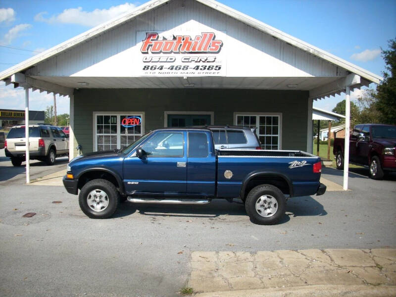 2003 Chevrolet S-10 for sale at Foothills Used Cars LLC in Campobello SC