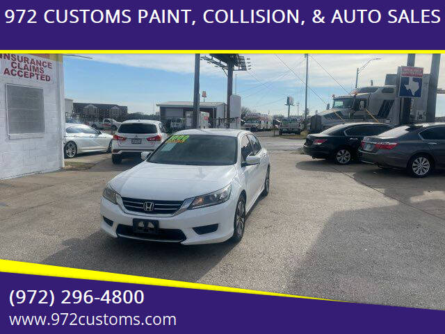 2013 Honda Accord for sale at 972 CUSTOMS PAINT, COLLISION, & AUTO SALES in Duncanville TX