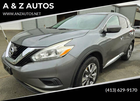 2016 Nissan Murano for sale at A & Z AUTOS in Westfield MA