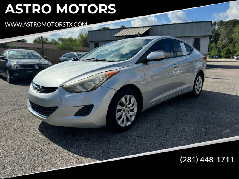 2012 Hyundai Elantra for sale at ASTRO MOTORS in Houston TX