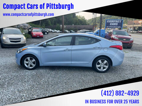2012 Hyundai Elantra for sale at Compact Cars of Pittsburgh in Pittsburgh PA