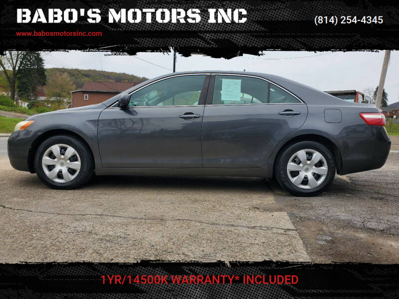 2007 Toyota Camry for sale at BABO'S MOTORS INC in Johnstown PA