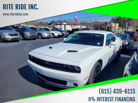 2018 Dodge Challenger for sale at RITE RIDE INC. in Murfreesboro TN