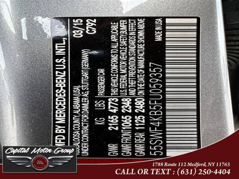 2015 Mercedes-Benz C-Class C 300 4MATIC