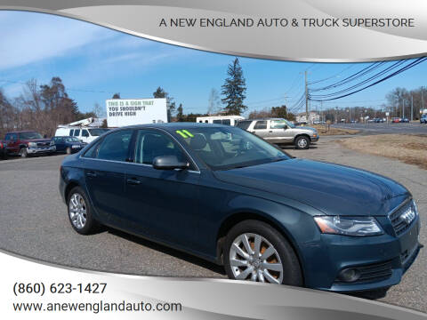2011 Audi A4 for sale at A NEW ENGLAND AUTO & TRUCK SUPERSTORE in East Windsor CT