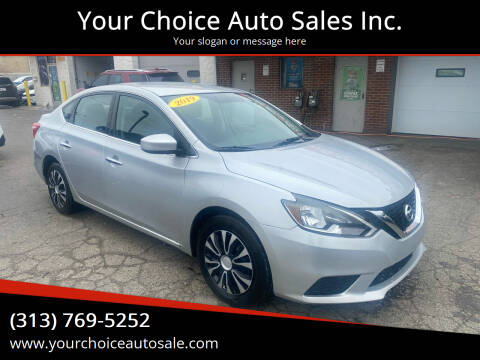 2019 Nissan Sentra for sale at Your Choice Auto Sales Inc. in Dearborn MI