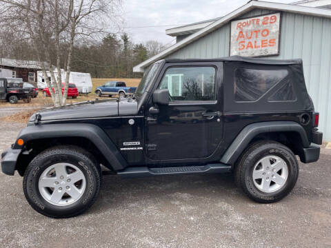 2012 Jeep Wrangler for sale at Route 29 Auto Sales in Hunlock Creek PA