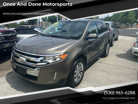 2013 Ford Edge for sale at Once and Done Motorsports in Chico CA