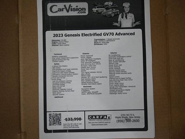2023 Genesis Electrified GV70