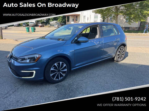 2015 Volkswagen e-Golf for sale at Auto Sales on Broadway in Norwood MA