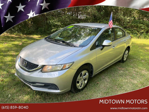 2013 Honda Civic for sale at Midtown Motors in Greenbrier TN