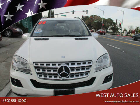 2009 Mercedes-Benz M-Class for sale at West Auto Sales in Belmont CA