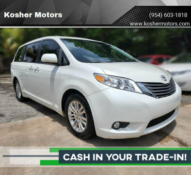 2015 Toyota Sienna for sale at Kosher Motors in Hollywood FL