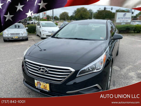 2016 Hyundai Sonata for sale at Auto Union LLC in Virginia Beach VA