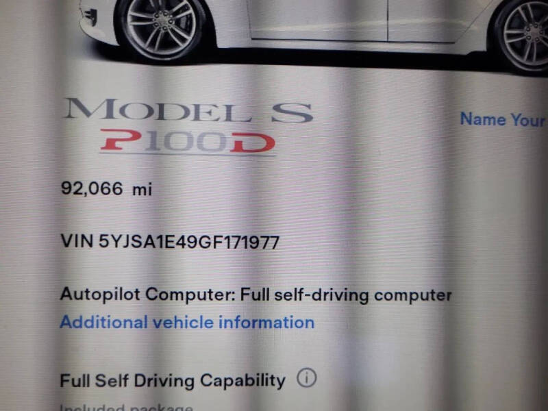 2016 Tesla Model S P100D