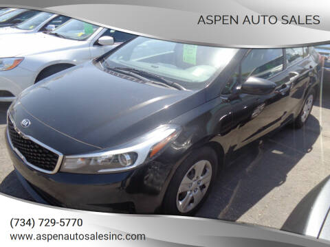 2017 Kia Forte for sale at Aspen Auto Sales in Wayne MI