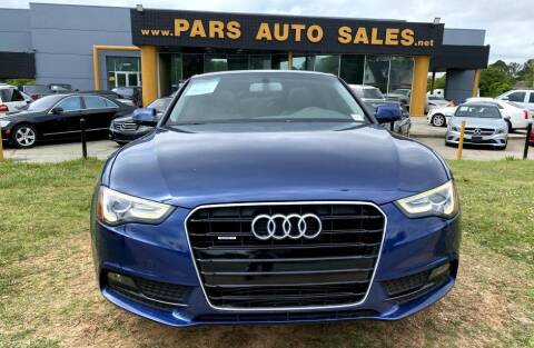 2013 Audi A5 for sale at Pars Auto Sales Inc in Stone Mountain GA