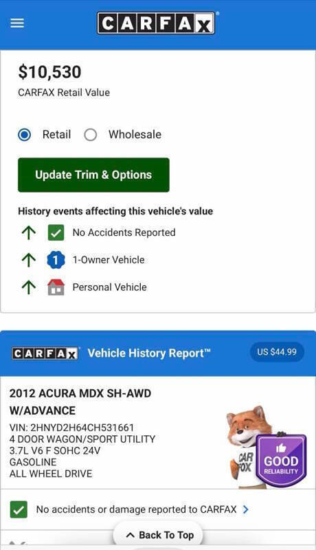 2012 Acura MDX SH-AWD w/Advance