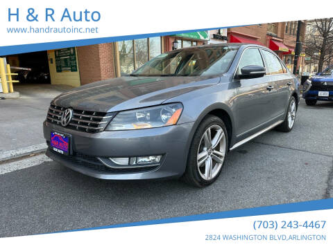 2013 Volkswagen Passat for sale at H & R Auto in Arlington VA