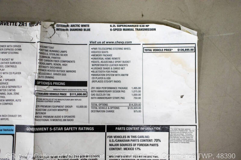2013 Chevrolet Corvette ZR1