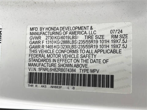 2024 Honda Odyssey Touring