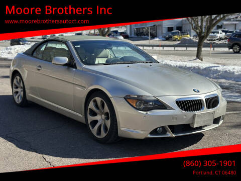 2005 BMW 6 Series for sale at Moore Brothers Inc in Portland CT