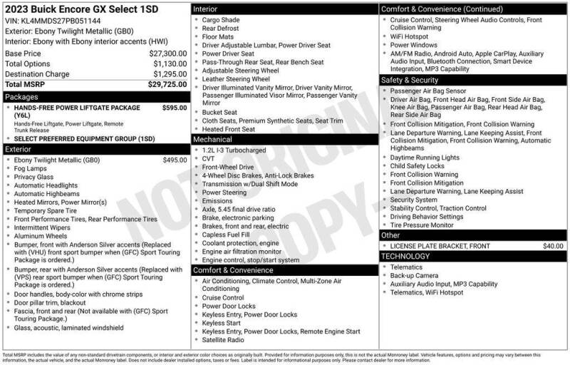 2023 Buick Encore GX Select
