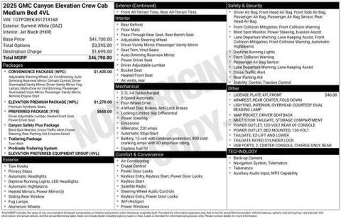 2025 GMC Canyon Elevation