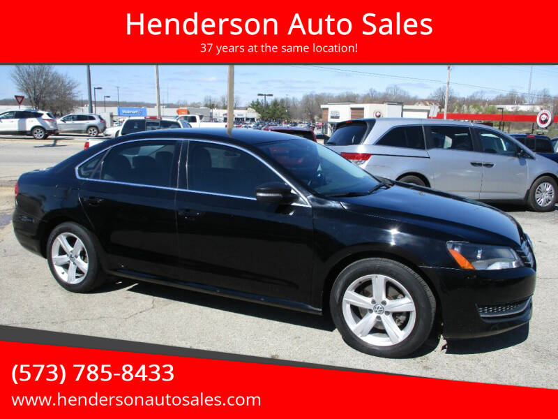 2012 Volkswagen Passat for sale at Henderson Auto Sales in Poplar Bluff MO