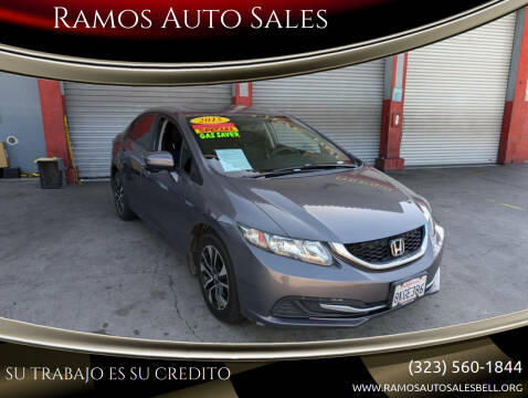2015 Honda Civic for sale at Ramos Auto Sales in Bell CA