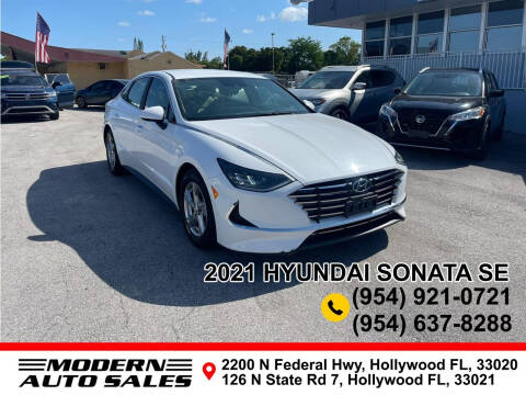 2021 Hyundai Sonata for sale at Modern Auto Sales in Hollywood FL
