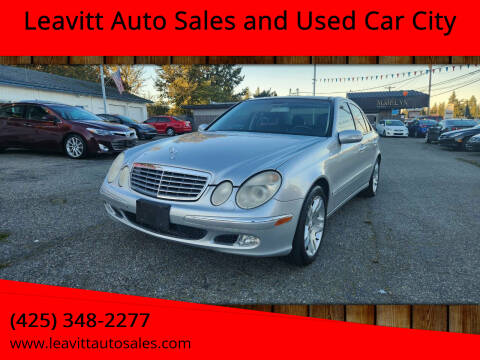 2003 Mercedes-Benz E-Class for sale at Leavitt Auto Sales and Used Car City in Everett WA