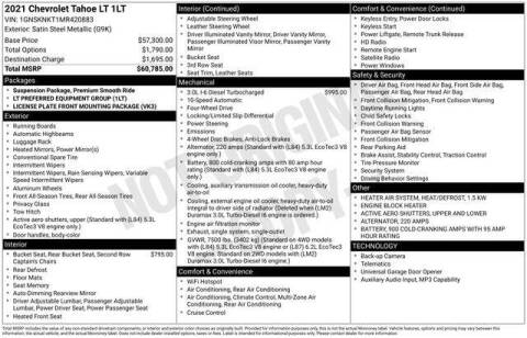 2021 Chevrolet Tahoe LT