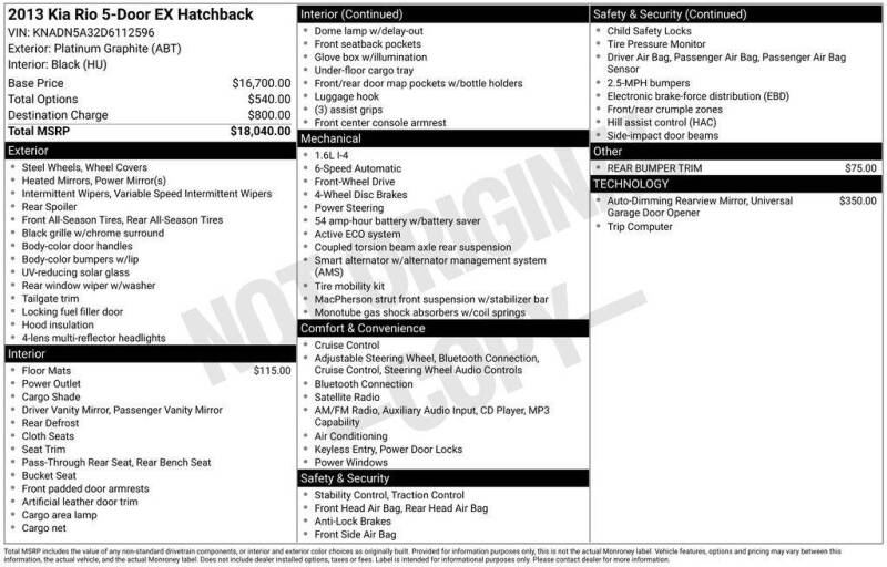 2013 Kia Rio 5-Door EX