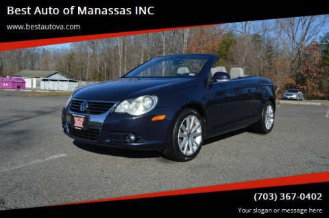 2007 Volkswagen Eos for sale at Best Auto of Manassas INC in Manassas VA