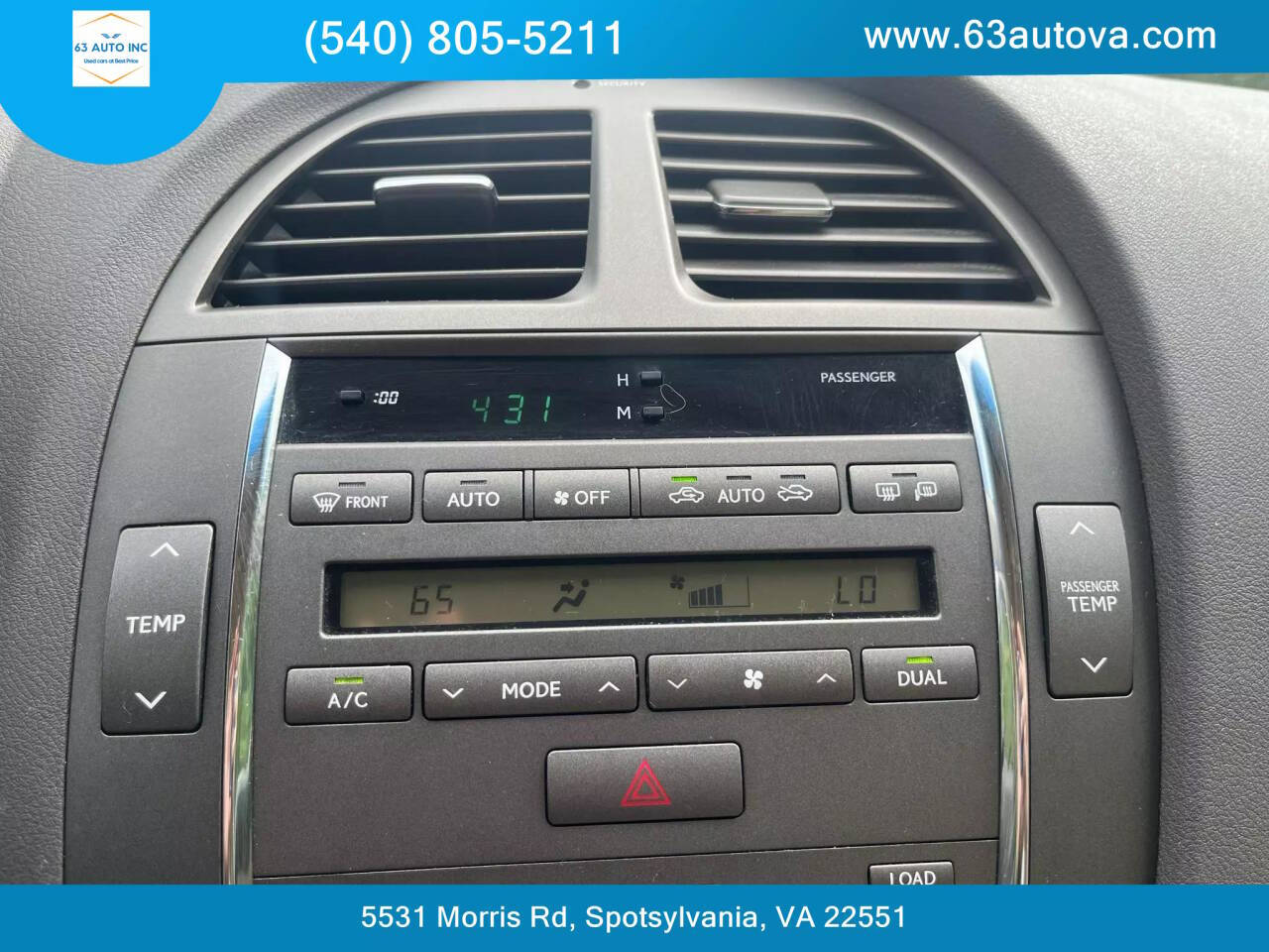 2008 Lexus ES 350 for sale at 63 Auto Inc in Spotsylvania, VA